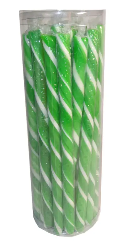 Candy Poles Green Apple 30 Pcs