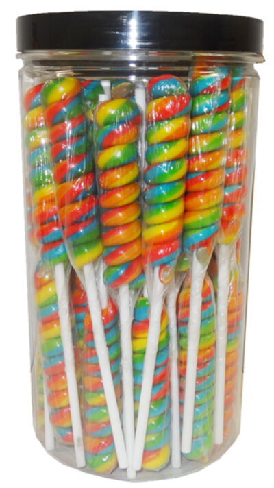 Lollipops Twist Pops Rainbow 24 Pcs