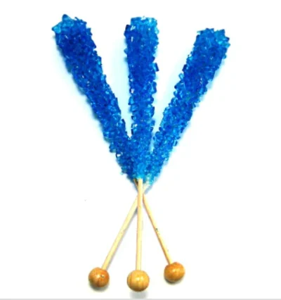 Rock Crystal Sticks Blue Lollipops 5 Pack