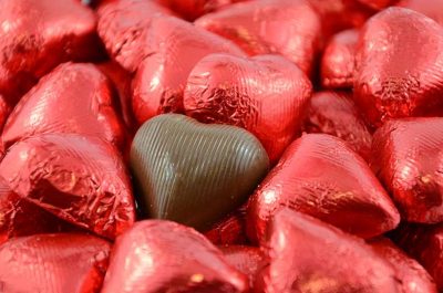 Chocolate Hearts Red 500g