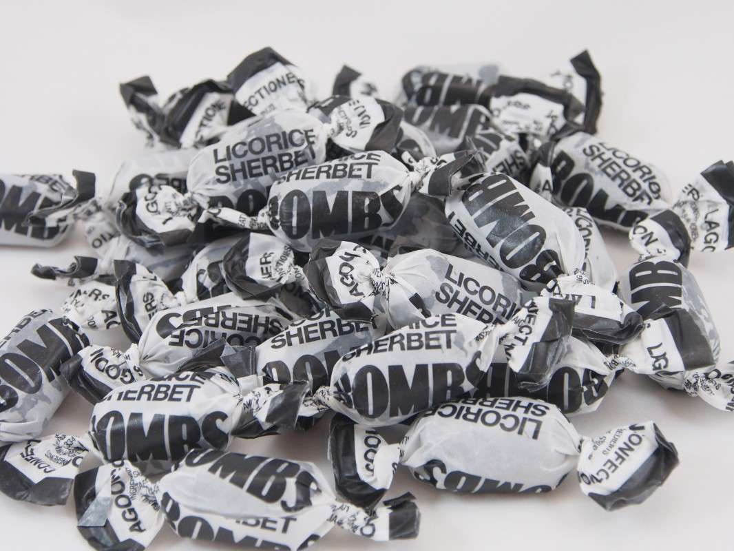 Buy Licorice Sherbet Bombs Lagoon 450g Online Lolly Warehouse