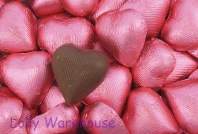 Chocolate Hearts Pink 500g