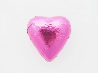 Chocolate Heart Hot Pink 500g