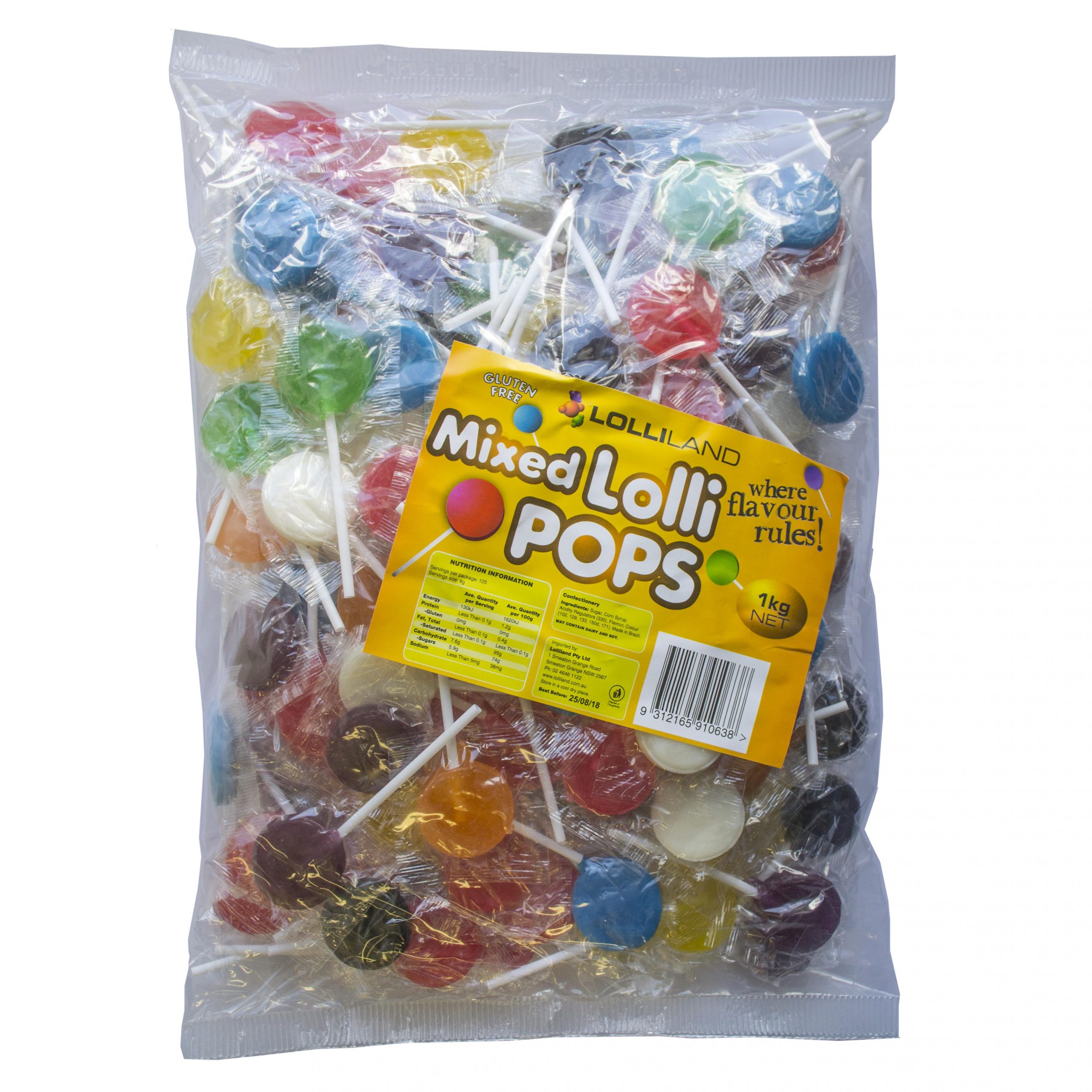 Buy Lollipops Mixed Flat Pops 1kg Online Lolly Warehouse