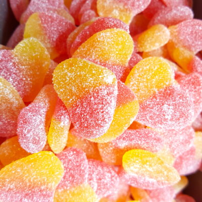Sour Peach Hearts 1kg LL