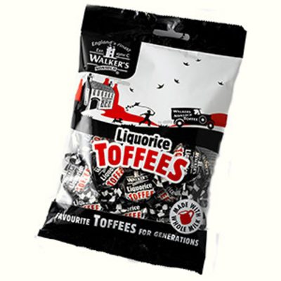 Licorice Toffee Walkers 150g x12 Bags Ctn