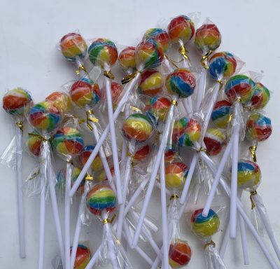 Lollipops Rainbow Ball Pops 24 pcs