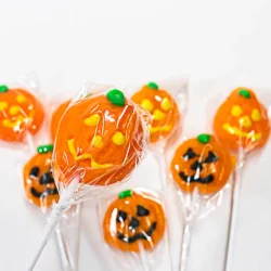 Halloween Pumpkin Lollipops 24 Pack