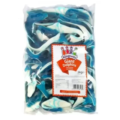 Giant Gummi Dolphins 3kg