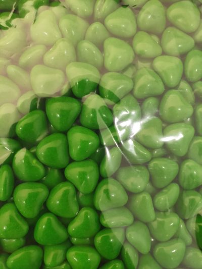 Choc Hearts Green 1kg BBS