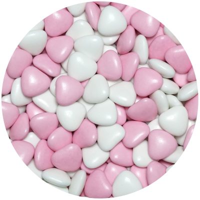 Choc Hearts Pink Mix Large 1kg