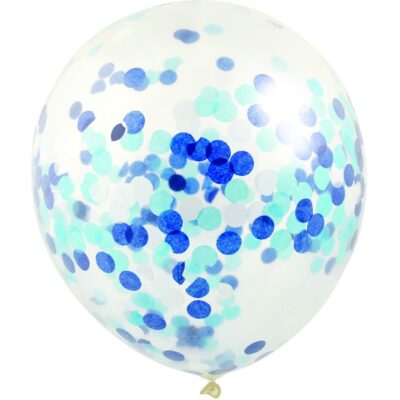 Balloons Confetti Blue 3 Pack
