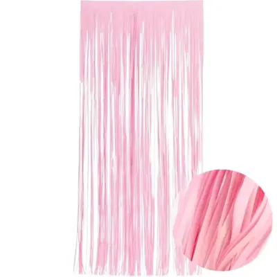 Backdrop Foil Curtain Pink
