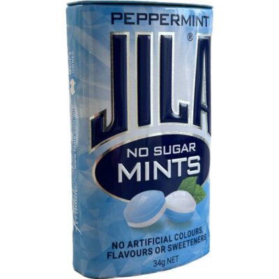 Jila Peppermint Sugar Free 34g Best Before Aug 2024