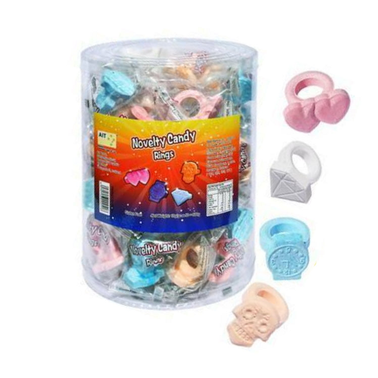 Buy Candy Rings 50 Pack Tub Online Lolly Warehouse