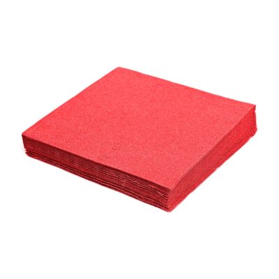 Paper Napkins Small Red 50 Pack
