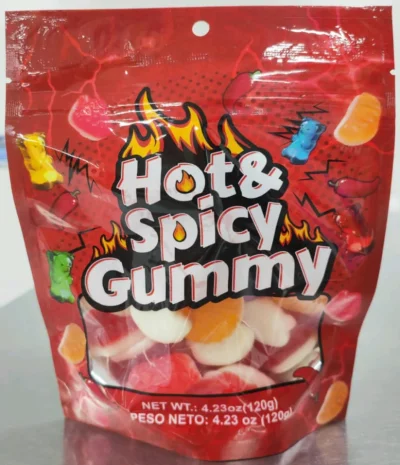 Hot & Spicy Gummies 120g Best Before Oct 2025