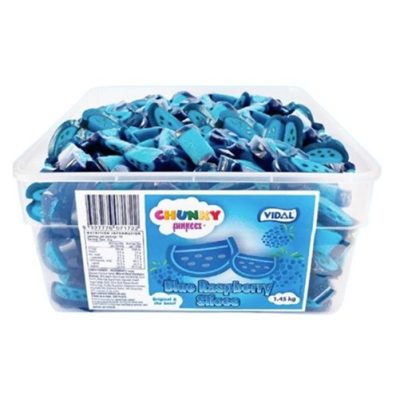 Vidal Blue Raspberry Slices 1.45 Tub