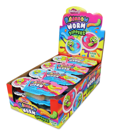 Rainbow Worm Dipperz 12 Pack Carton