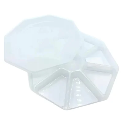 Plastic Platter 9 Sections With Lid