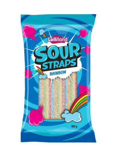 Sour Straps Rainbow 160g