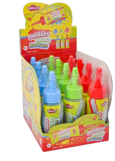 Squeezy Sauce Bottles Carton 12 Pack