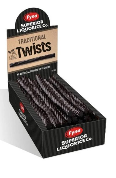 Licorice Twists Black Superior Fyna 1kg