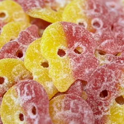 Bubs Giant Sour Skulls Lemon / Raspberry 200g