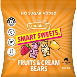 Sugar Free Double D Fruits & Cream Bears 50g