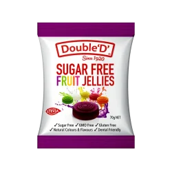 Sugar Free Double D Fruit Jellies 70g