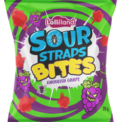 Halloween Sour Straps Mini Bites 10 Pack